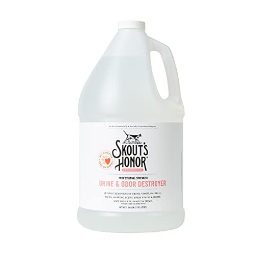 Picture of BROX LLC SH16UO128 Skout's Honor Cat Urine & Odor Destroyer - Professional Strength, Plant-Powered, Cruelty-Free Urine Eliminator for Carpets and Indoor Living Spaces, 128 oz. (EA)