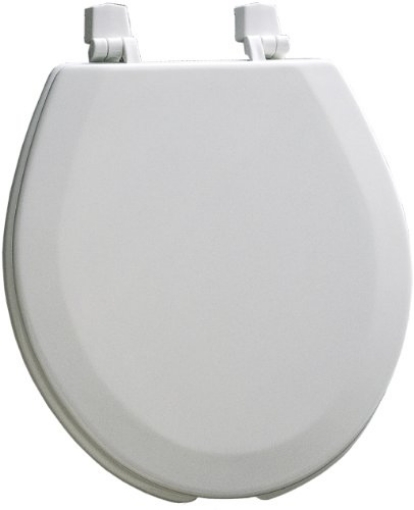 Picture of MAYFAIR BY BEMIS 440-000 Mayfair 440EC 000 Open Front Molded Wood Toilet Seat with Dial-On Hinges, Round, White (EA)