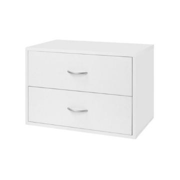 Picture of ORGANIZED LIVING 7315-0224-11 Organized Living freedomRail 2 Drawer OBox - White (EA)