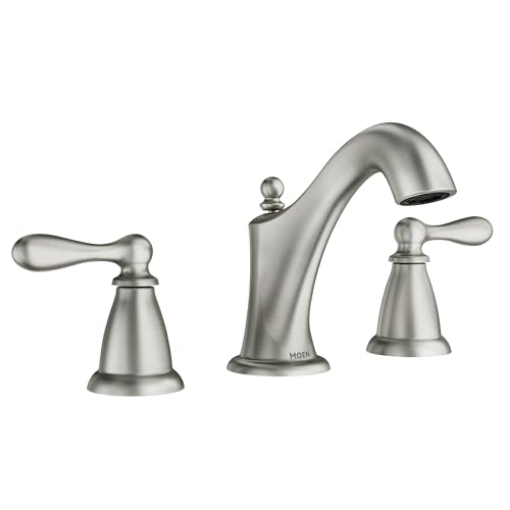 Picture of Moen WS84440 Moen WS84440 Caldwell High Arc Two-Handle Bathroom Faucet, Chrome (EA)