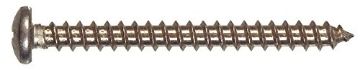 Picture of HILLMAN 0823328 Hillman 12 in. x 3 in. L Phillips Pan Head Stainless Steel Sheet Metal Screws 50 1 pk (EA)