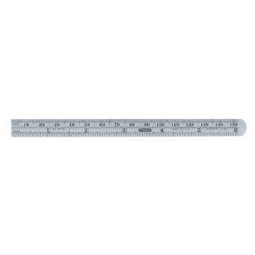Picture of General Tools Mfg Co In 311-ME General Tools 311ME 6 Flex Precision Stainless Steel Rule with mm inch Comparison Graduation (EA)