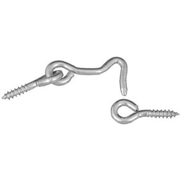 Picture of National/Spectrum Brands N117-853 National Hardware N117-853 V2000 Hooks & Eyes in Zinc plated, 2 pack,1-1/2" (EA)