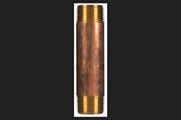 Picture of JMF COMPANY 49040 JMF Nipple 1" X 5" Red Brass Bulk (EA)