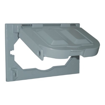 Picture of SIGMA ENGINEERED SOLUTIONS 14145 Sigma Engineered Solutions 14145 1-Gang Horizontal Multi-Use Weatherproof Cover, Gray (EA)