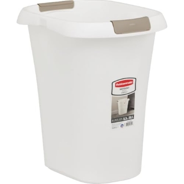 Picture of RUBBERMAID COMMERCIAL 5L61-00-WHT Rubbermaid 5.25 gal. White Open Top Wastebasket (PK-6-EA)