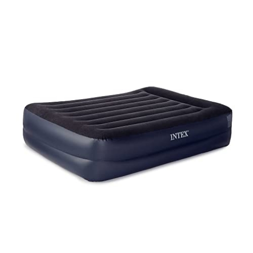 Picture of Intex Entertainment 64123ED Intex Dura-Beam Series Pillow Rest Raised Airbed w/Built-in Pillow & Internal Electric Pump, Bed Height 16.5", Queen (PK-2-EA)