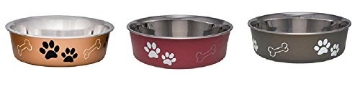 Picture of Boss Products Usa Llc 7406LBM Loving Pets Assorted Bones and Paw Prints Stainless Steel Large Pet Bowl for Dog (EA)