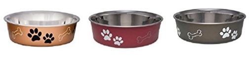 Picture of Boss Products Usa Llc 7406LBM Loving Pets Assorted Bones and Paw Prints Stainless Steel Large Pet Bowl for Dog (EA)