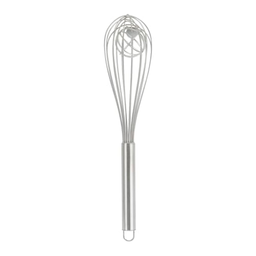 Picture of Harold Import Co. 42166 Mrs. Anderson’s Baking Double Balloon with Aerator Ball Wire Whisk, Stainless Steel, 12-Inch (EA)