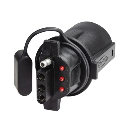 Picture of Hopkins Manufacturing 47345 Hopkins Towing Solutions 47345 7 Blade to 4 Wire Flat Vehicle To Trailer Connector Adapter Plug, Universal Fit for Vehicles with 7 Blade Adapters (EA)