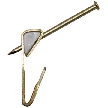 Picture of HILLMAN 50582 OOK 50582 ReadyNail Picture Hangers, Hassle-Free Picture Hooks, 10lbs, Brass (6 Pack) (EA)