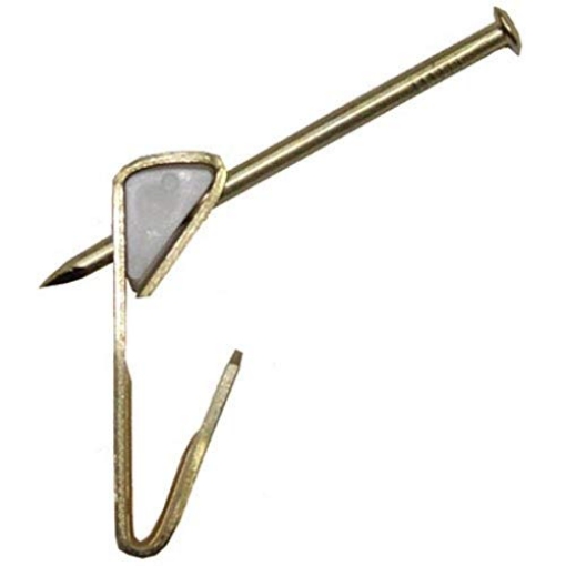 Picture of HILLMAN 50582 OOK 50582 ReadyNail Picture Hangers, Hassle-Free Picture Hooks, 10lbs, Brass (6 Pack) (EA)