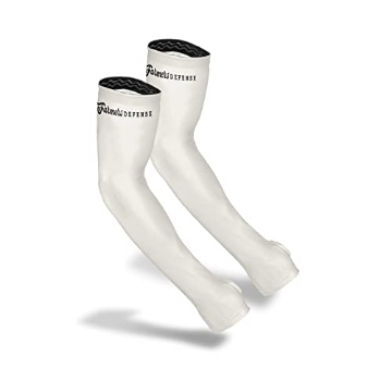 Picture of FARMERS DEFENSE SLV-CRM-LXL FARMER'S DEFENSE Sleeves | UV Cooling Sleeves for Sun Protection | Premium Anti-Scratch Arm Guard Sleeve for Skin - for Gardening Harvesting Sports Outdoors | Unisex | Cream - L/XL (PK-3-EA)