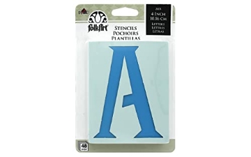Picture of PLAID ENTERPRISES INC 28874 Plaid 4 in. Card Stock Letters Stencil 48 pk (PK-3-EA)