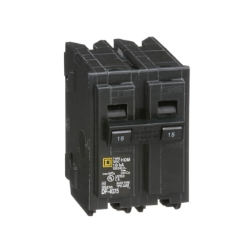 Picture of Square D HOM215CP Square D - HOM215CP Homeline 15 Amp Two-Pole Circuit Breaker (EA)