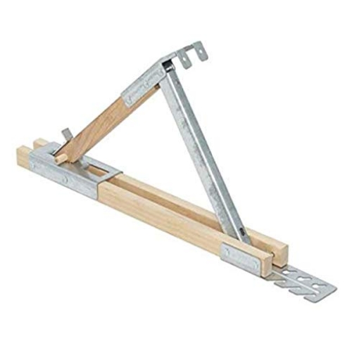 Picture of Gf Protection 2510 Guardian Fall Protection 2510 Adjustable Wood/Steel Roof Bracket, 12-Inch (EA)