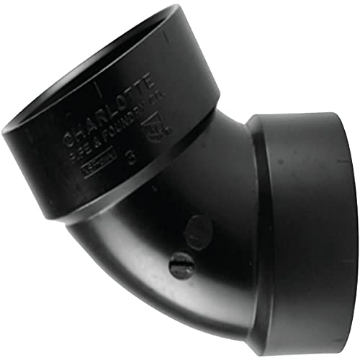 Picture of CHARLOTTE PIPE ABS003191000 Charlotte Pipe Elbow 60 ABS DWV 3" HXH (EA)
