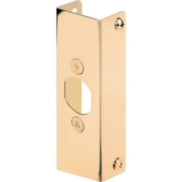 Picture of Prime U 9566 Prime-Line U 9566 1-3/8 In. Thick Bright Brass Door Edge Reinforcer (Single Pack) (EA)