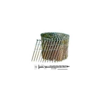 Picture of STANBOSTIT C12S120DG BOSTITCH C12S120DG Thickcoat Round Head 3-1/4-Inch by .120-Inch by 15 Degree Wire Collated Screw Shank Coil Framing Nail (2,700 per Box) (EA)
