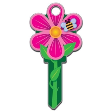 Picture of LUCKY LINE PRODUCTS INC B106S Lucky Line Key Shapes, Flower, House Key Blank SC1, 1 Key (B106S) (PK-5-EA)