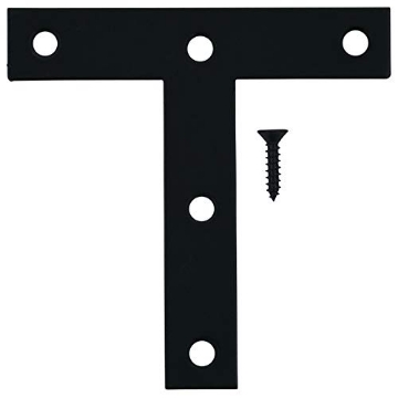 Picture of ACE TRADING - BH 10 01-3410-426 Hampton 01-3410-426 T-Plate, Black, 4 in X 4 in (PK-20-EA)