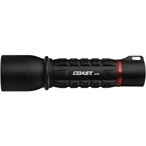 Picture of Coast Cutlery Co 30331 Coast Cutlery Co XP9R 1000 Lumen Black LED Rechargeable Flashlight CR123 Battery - Case of 1 (EA)