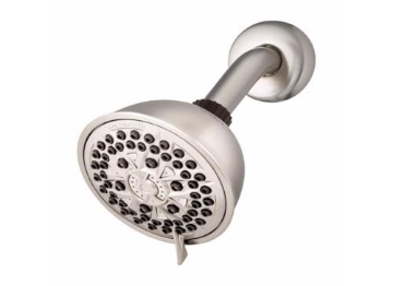 Picture of Waterpik XFT-739E Waterpik 7-Mode PowerPulse Massage Fixed Mount Brushed Nickel Shower Head (XFT-739E) (EA)
