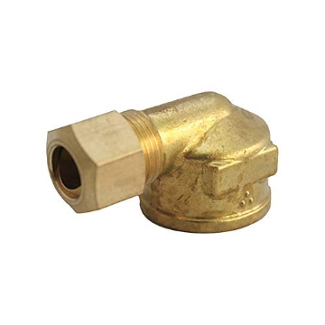 Picture of JMF COMPANY 4503710 JMF 1/4 in. Compression x 1/8 in. Dia. FPT Brass 90 Degree Elbow - Total Qty: 5 (PK-5-EA)