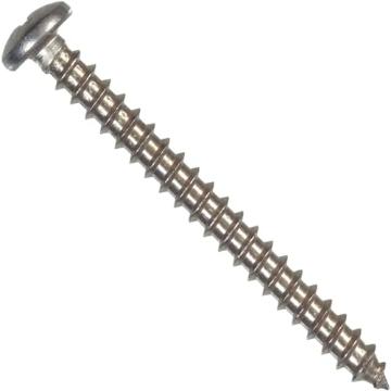 Picture of HILLMAN 0823324 Hillman 12 in. x 2 in. L Phillips Pan Head Stainless Steel Sheet Metal Screws 100 1 pk (EA)