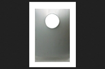 Picture of DEFLECTO DAWP1218 Deflect-O Jordan 4 in. Dia. Silver/White Aluminum Window Plate (PK-6-EA)