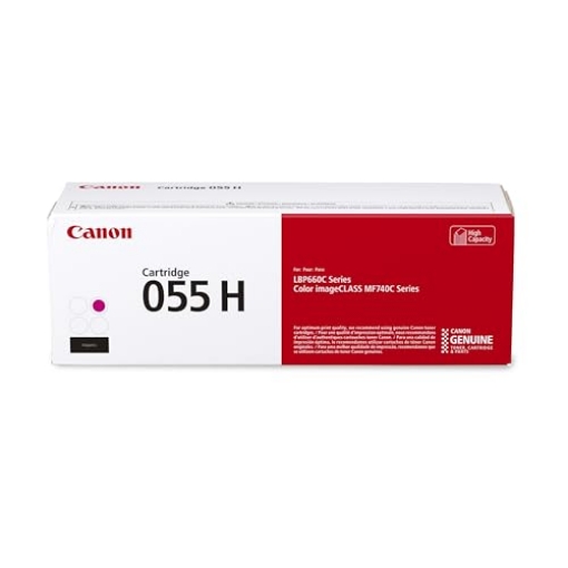 Picture of Canon Staples 3018C001 Canon Genuine 055 Magenta Toner Cartridge High Capacity Compatible with LBP664Cdw, MF741Cdw, MF743Cdw, MF745Cdw, MF746Cdw (EA)