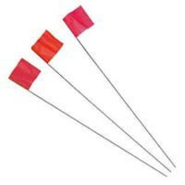 Picture of CH Hanson 15080 IRWIN Marking Flags, 2.5-Inch x 3.5-Inch x 21-Inch, Red, 100-Pack (2034207) (EA)