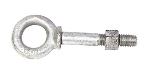 Picture of Baron 22216 Baron 1/2 in. x 6 in. L Hot Dipped Galvanized Steel Shoulder Eyebolt Nut Included (EA)