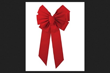 Picture of HOLIDAY LIGHT RAIL LLC 7365DOZ Holiday Trims Center Loop Velvet Bow 14" For Indoor/Outdoor Use12 (PK-12-EA)