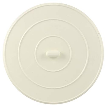 Picture of DANCO INC 9D00089042 Danco (89042) 5-Inch Flat Suction Rubber Sink Stopper, Fits Kitchen & Bathroom Sink and Tub Drains, White, 1-Pack (EA)