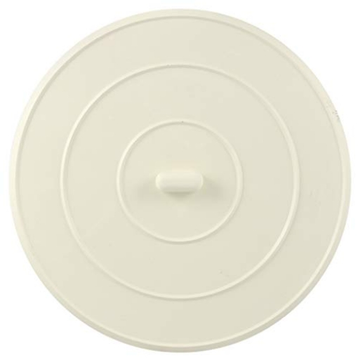 Picture of DANCO INC 9D00089042 Danco (89042) 5-Inch Flat Suction Rubber Sink Stopper, Fits Kitchen & Bathroom Sink and Tub Drains, White, 1-Pack (EA)