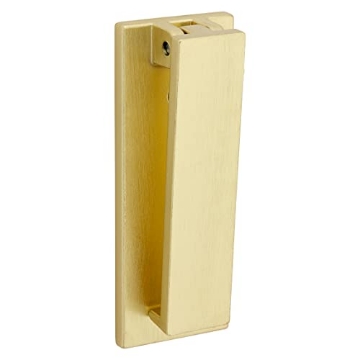 Picture of National/Spectrum Brands N336-705 National Hardware N336-705 Reed Door Knocker, 4-3/4", Brushed Gold (EA)