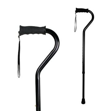 Picture of CAREX HEALTH BRANDS FGA58000 0000 Carex Walking Cane with Soft Cushioned Handle - Adjustable Walking Cane for Men or Women - Black Cane (EA)