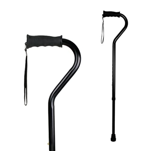 Picture of CAREX HEALTH BRANDS FGA58000 0000 Carex Walking Cane with Soft Cushioned Handle - Adjustable Walking Cane for Men or Women - Black Cane (EA)