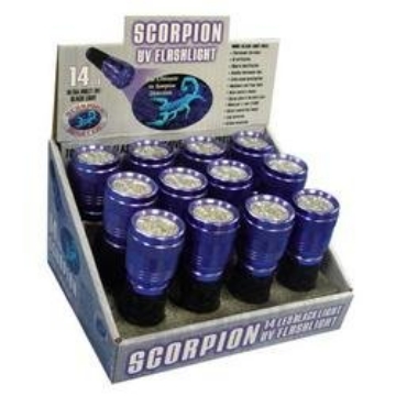 Picture of SCORPION MASTER 302482 Scorpion Flashlight Aluminum Led 3 Aaa Included Black (PK-12-EA)
