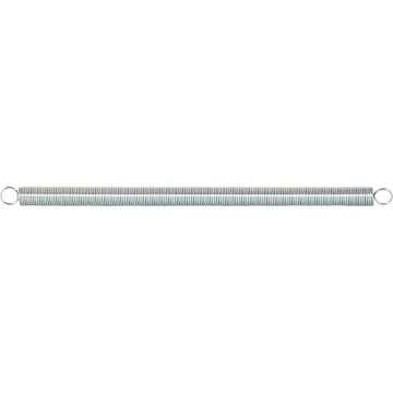 Picture of Prime SP 9632 Prime-Line SP 9632 Extension Spring, Spring Steel Construction, Nickel-Plated Finish, 0.047 GA x 1/2 In. x 8-1/2 In., Closed Single Loop (Single Pack) (EA)