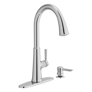Picture of American Standard 9319300.002 American Standard McKenzie Pull Down Kitchen Faucet with Soap Dispenser, Chrome (EA)