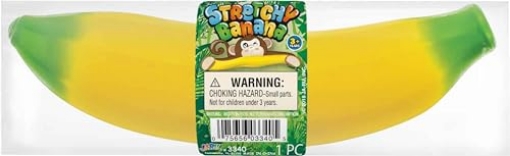 Picture of SQUEESH YUM 3340 Squeesh Yum Buh Nay Nay Toy Rubber Green/Yellow (PK-12-EA)