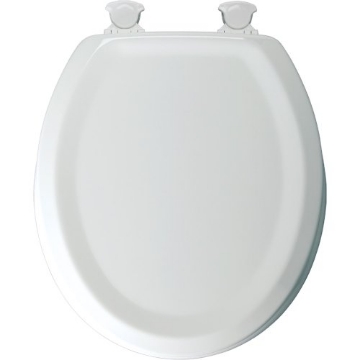 Picture of MAYFAIR BY BEMIS 25EC-000 Bemis Manufacturing 25EC White Mayfair Sculpted Toilet Seat Molded Durable Multi Coat Enamel, Size (EA)