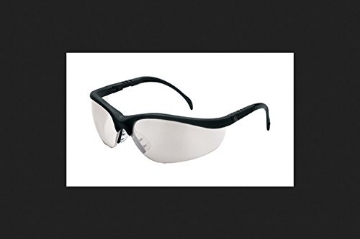 Picture of SAFETY WORKS CKD119B MCR Safety Klondike Safety Glasses Clear Lens Black Frame 1 pc. (PK-12-EA)