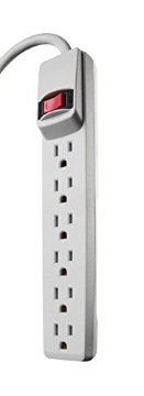 Picture of SOUTHWIRE COMPANY LLC 41366 Woods 41366 Surge Protector with Overload Safety Feature, 6 Outlets, 2 Foot Cord, White (EA)