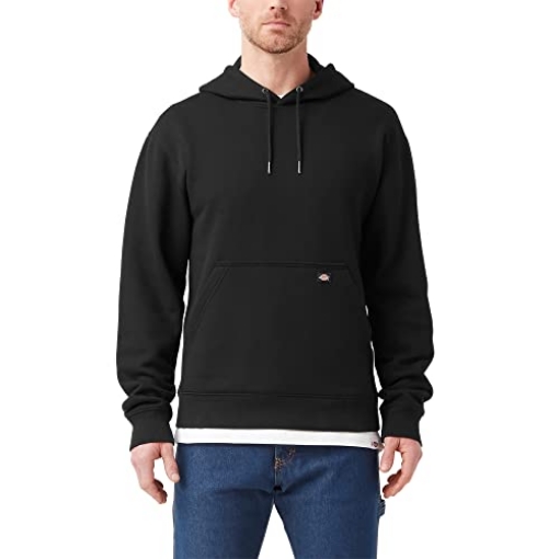 Picture of WILLIAM H. HARVEY COMPANY TW22BKBKXL Dickies mens Men's Wordmark Dwr Pullover Fleece Hooded Sweatshirt, Knit Black, X-Large US (EA)