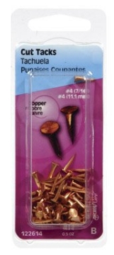 Picture of HILLMAN 122614 Hillman No. 4 x 7/16 in. L Copper Cut Tacks 0.5 pk (PK-6-EA)