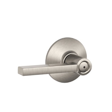 Picture of Ingersoll Rand F40VLAT619 Schlage F40 LAT 619 Latitude Door Lever, Bed & Bath Privacy Lock, Satin Nickel (EA)